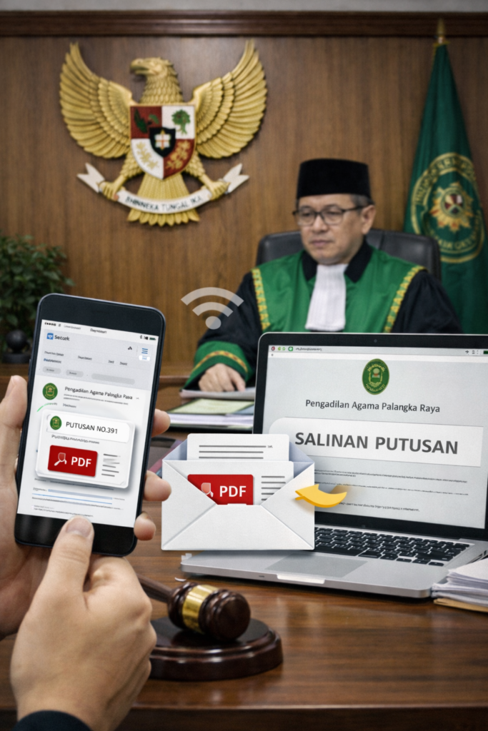 PA Palangka Raya Optimalkan Layanan Penyampaian Salinan Putusan Secara Elektronik